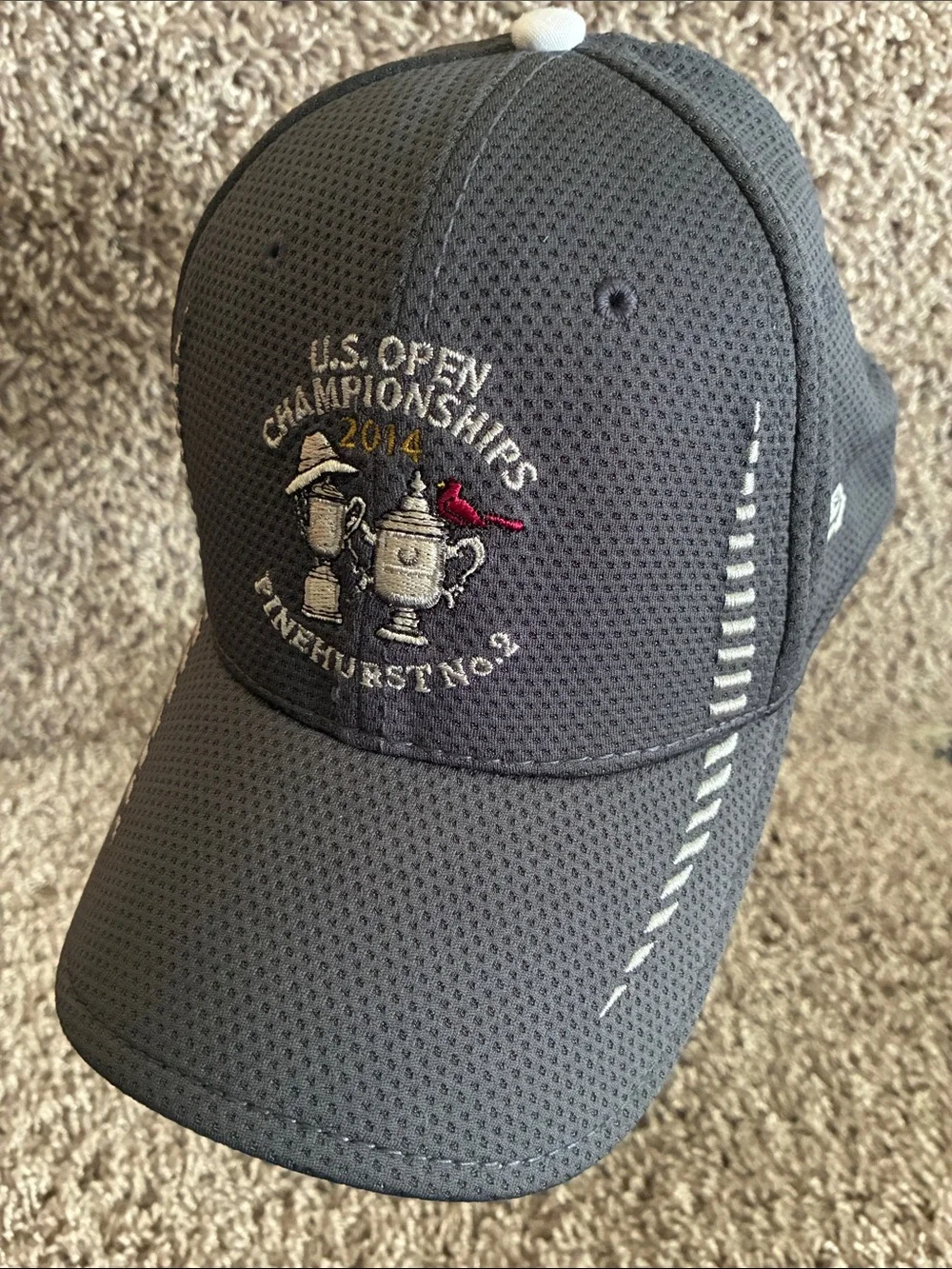 U.S. Open Championships 2014 Gray Embroidered Pinehurst Fitted Golf Cap
